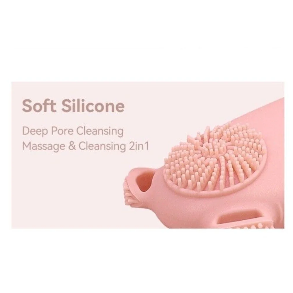 3Pc Silicone TSA Approved Leak Proof Travel Toiletry Bottles With Built In Brush